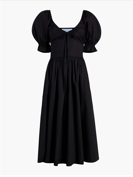 Hill House Dresses & Skirts - NWT - Hill House Ophelia Black Puff-Sleeve Midi Dress